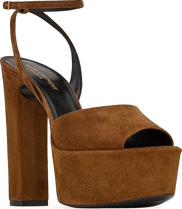 Women's Jodie Platform Sandals in Suede - Land - Size 5.5 - Image 3