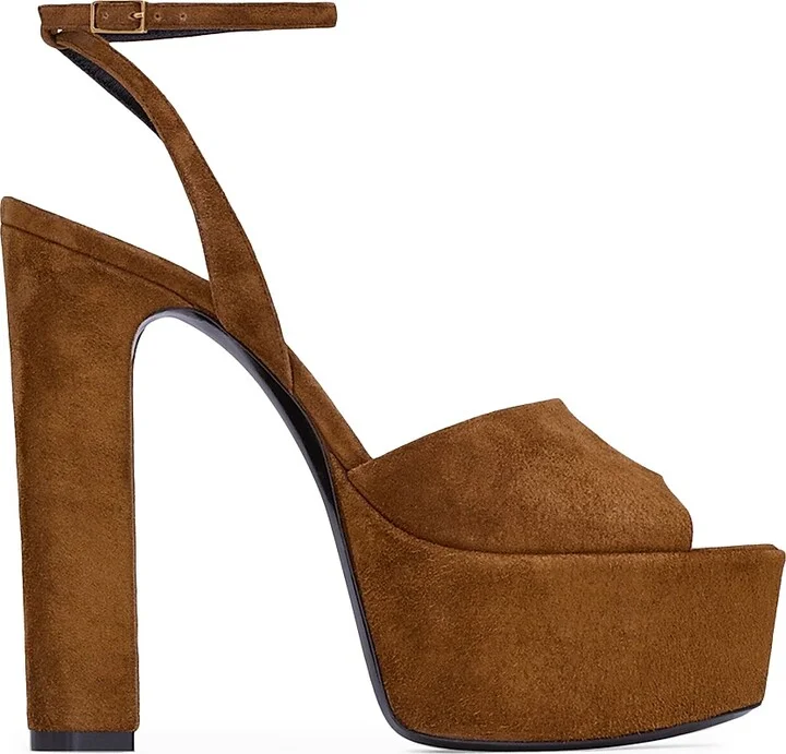 Women's Jodie Platform Sandals in Suede - Land - Size 5.5