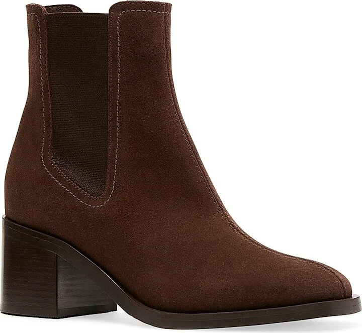 Women's Joelle 60MM Waterproof Suede Booties - Brunette - Size 5 - Image 2