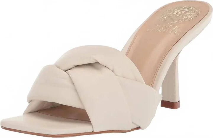 Women's Joiieana Puffy Strap Mule Heels In Cream