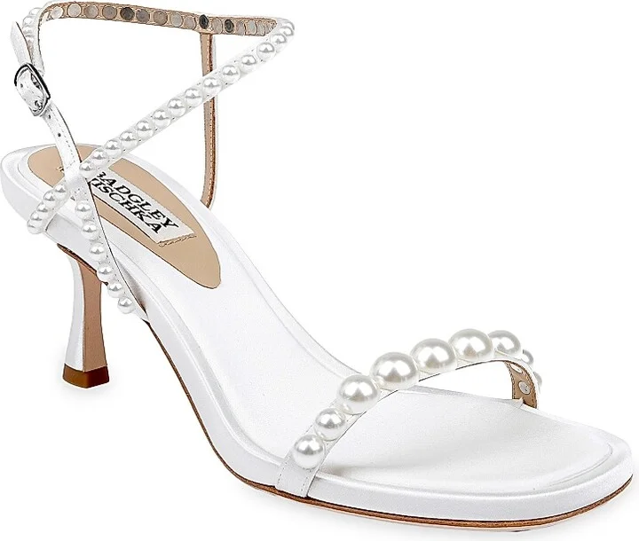 Women's Jolie 65MM Satin Evening Sandals - White Satin - Size 5 - Image 2