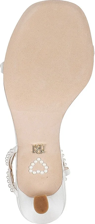 Women's Jolie 65MM Satin Evening Sandals - White Satin - Size 5 - Image 6