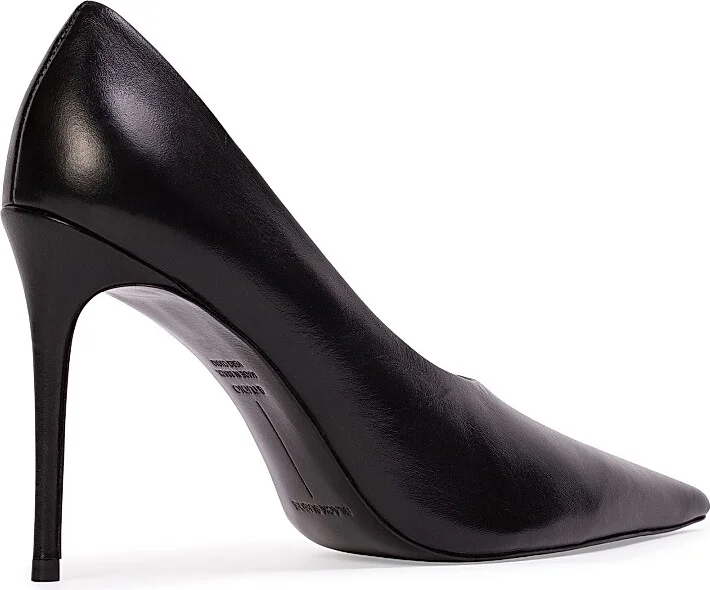 Women's Jona 100MM Leather Pumps - Black Leather - Size 6 - Image 5