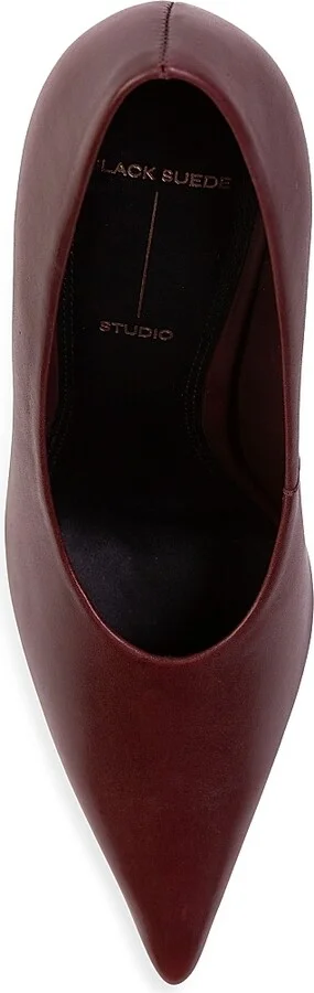 Women's Jona 100MM Leather Pumps - Black Leather - Size 6 - Image 8