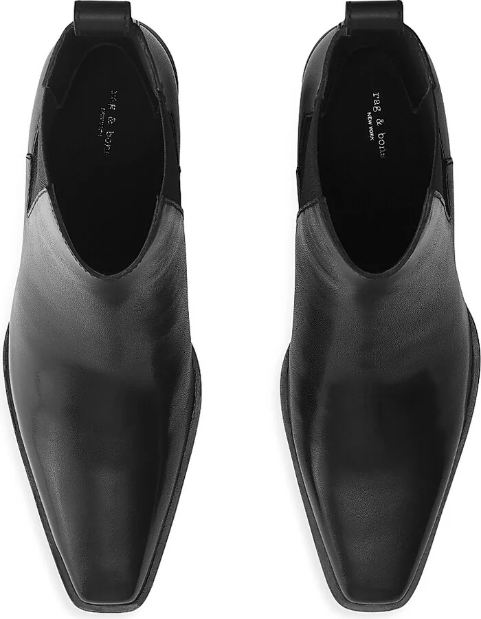 Women's Joni Leather Chelsea Boots - Black - Size 5 - Image 3