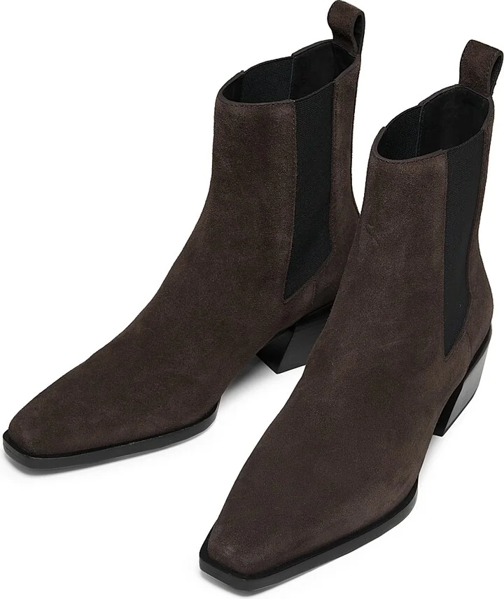 Women's Joni Suede Chelsea Boots - Dark Espresso Suede - Size 5 - Image 4