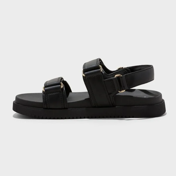Women's Jonie Footbed Sandals - A New Day™ : Hook & Loop, Contoured, Open Toe - Image 3