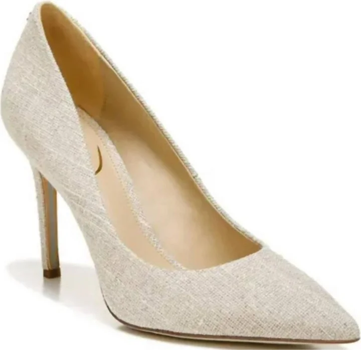 Women's Jordyn Pump Shoe In Natural Linen