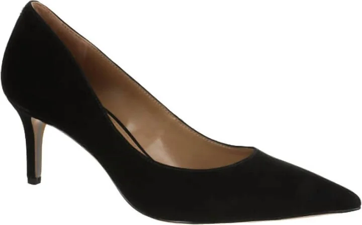 Women's Jordyn Sandal In Black Lux Suede