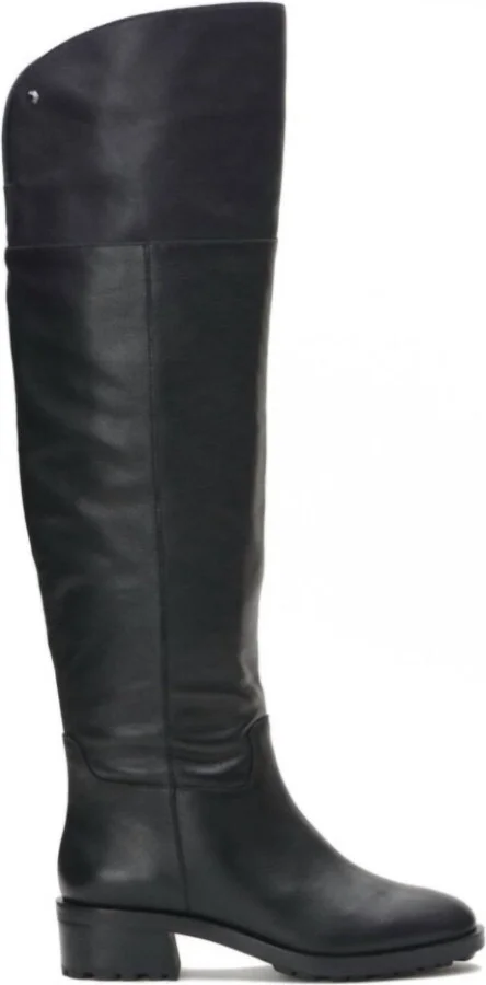 Women's Jorshie Wide-Calfover The Knee Boot In Black