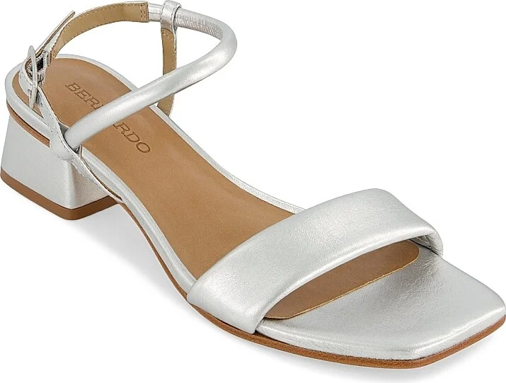 Women's Josei Low Heel Sandals - Silver - Size 6 - Image 2