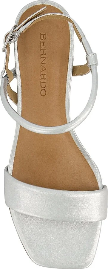 Women's Josei Low Heel Sandals - Silver - Size 6 - Image 3