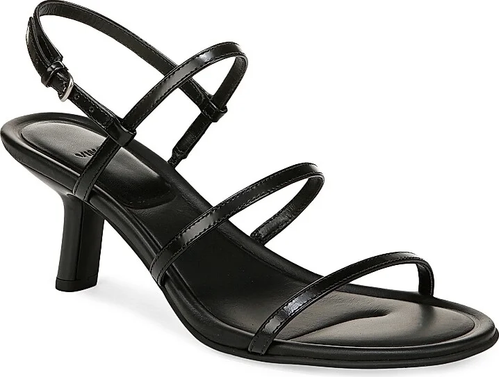 Women's Josie Leather Caged Sandals - Black - Size 6 - Image 2