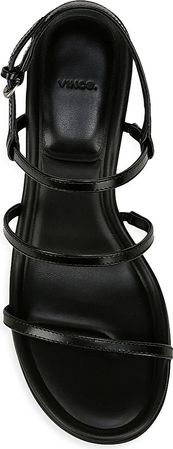 Women's Josie Leather Caged Sandals - Black - Size 6 - Image 4