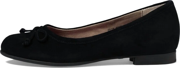 Women's Joslyn Ballet Flat Shoes In Black Suede