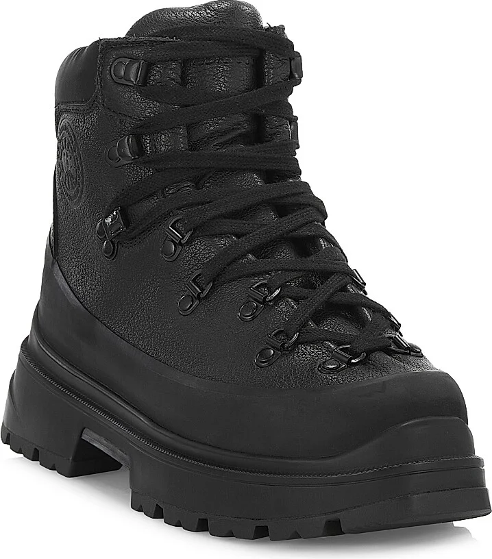 Women's Journey Leather Lace-Up Boots - Black - Size 6 - Image 2