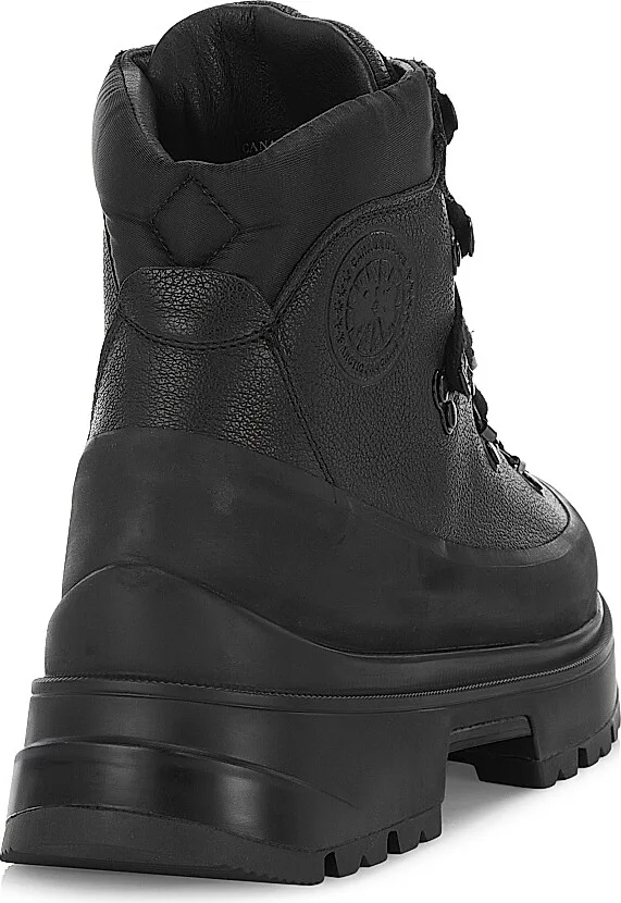 Women's Journey Leather Lace-Up Boots - Black - Size 6 - Image 3