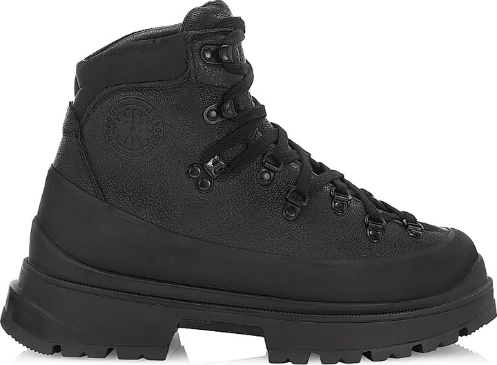 Women's Journey Leather Lace-Up Boots - Black - Size 6