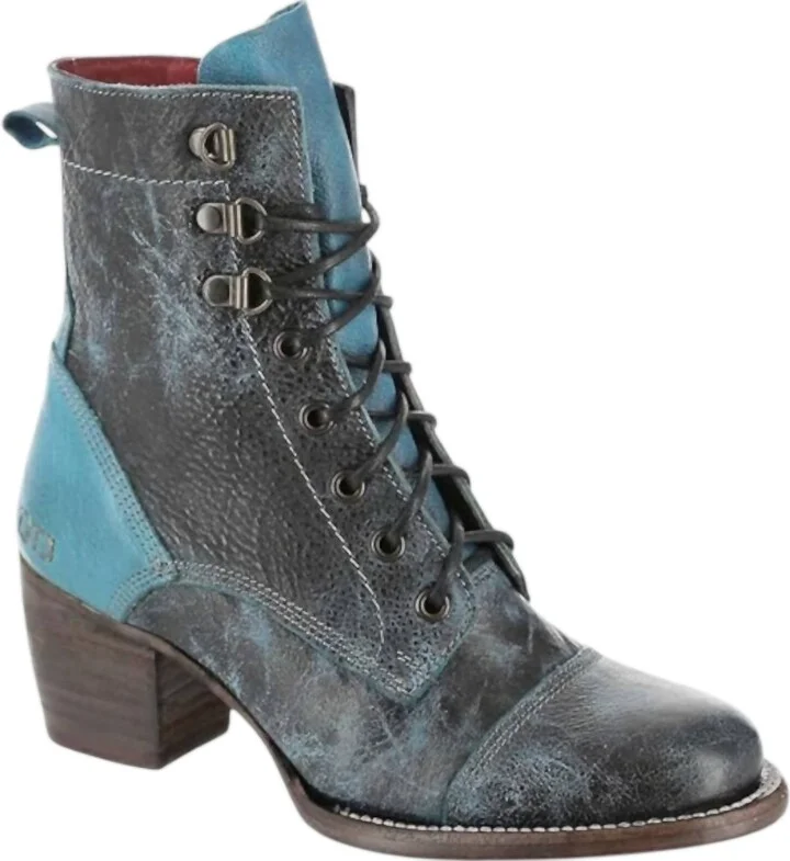 Women's Judgement Boots In Betta Black/blue