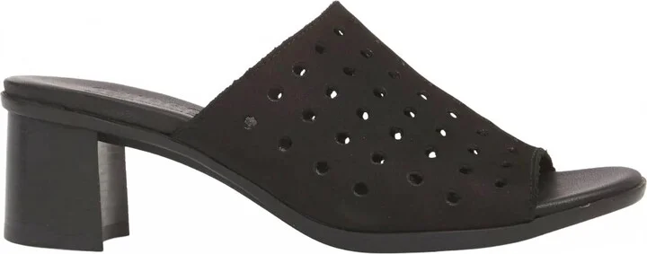 Women's Jules Nubuck Sandal In Black Nubuck