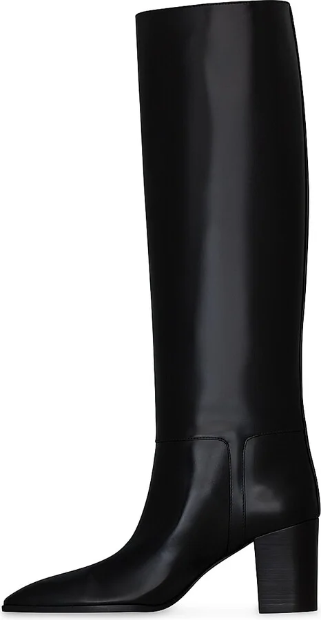 Women's Julia Boots in Smooth Leather - Black - Size 5 - Image 3