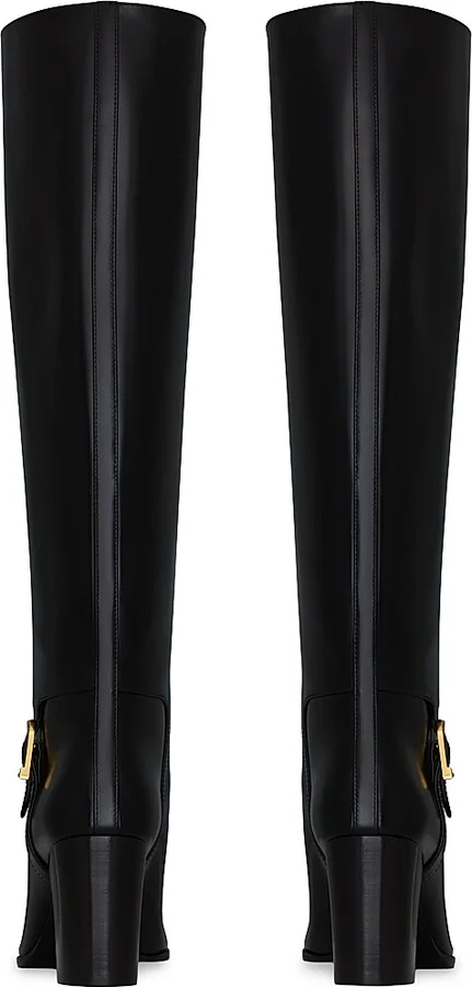 Women's Julia Boots in Smooth Leather - Black - Size 5 - Image 4