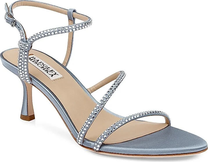 Women's Julianna 65MM Satin Sandals - Black Satin - Size 5 - Image 7