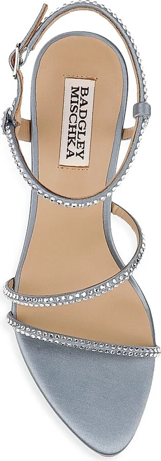 Women's Julianna 65MM Satin Sandals - Black Satin - Size 5 - Image 10