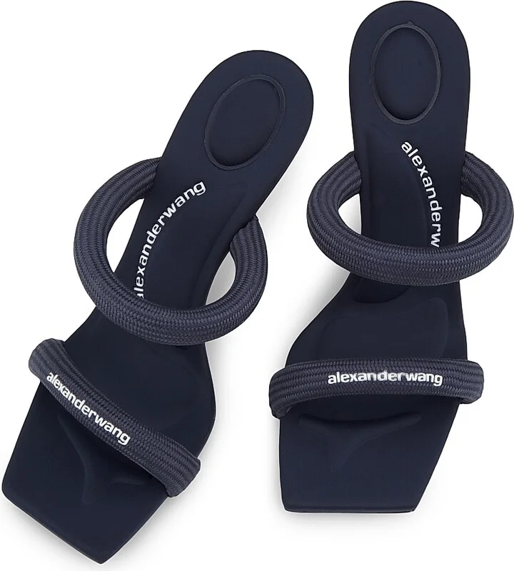 Women's Julie Tubular Logo Sandals - Black - Size 5 - Image 9