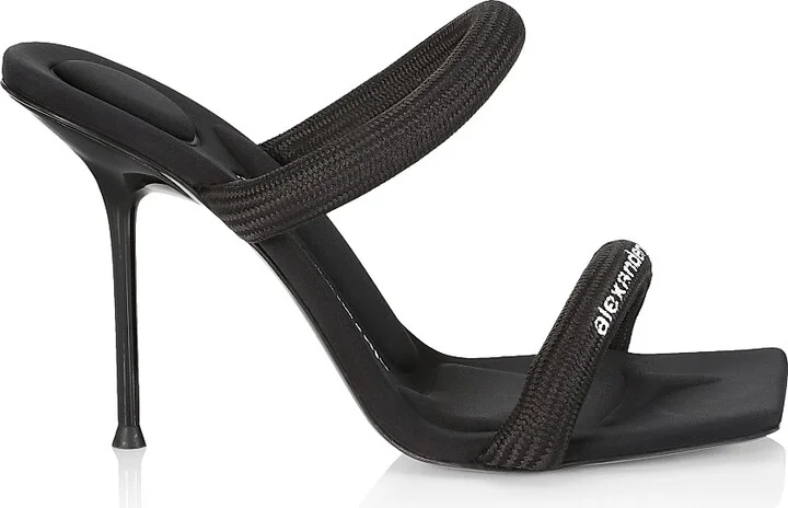 Women's Julie Tubular Logo Sandals - Black - Size 5