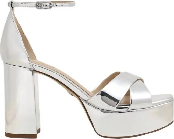 Womens' Jullian Platform Heel In Silver