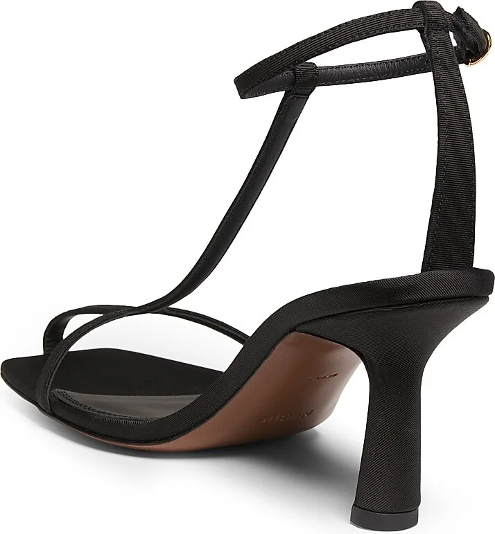 Women's Jumel 80MM Leather Sandals - Black - Size 6 - Image 3