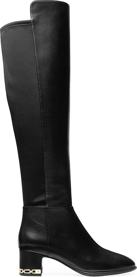 Women's June Flex 50MM Leather Boots - Black - Size 5