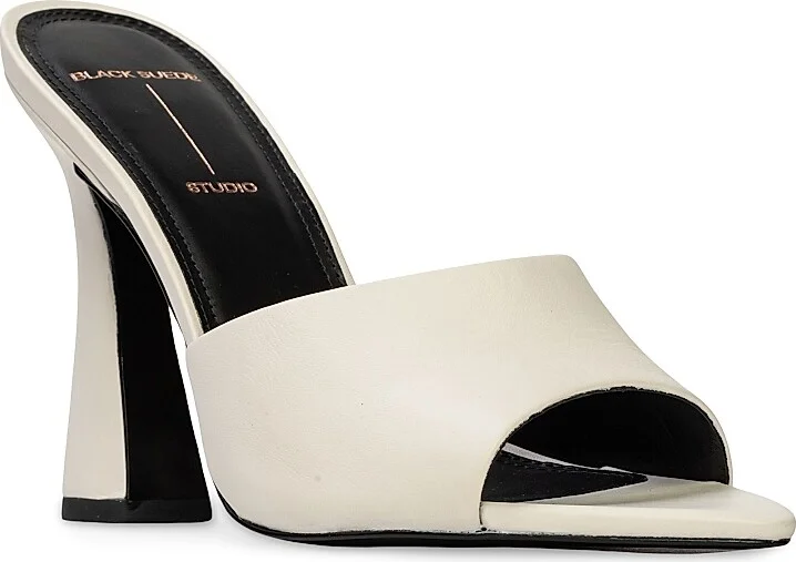 Women's Junie 100MM Leather Mules - Coconut Nappa - Size 11 - Image 3