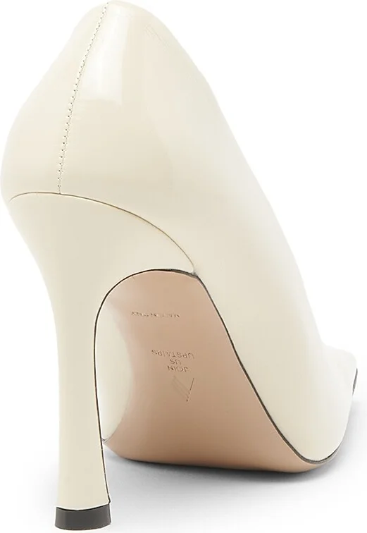 Women's Juno 95MM Square-Toe Pumps - White - Size 7 - Image 3