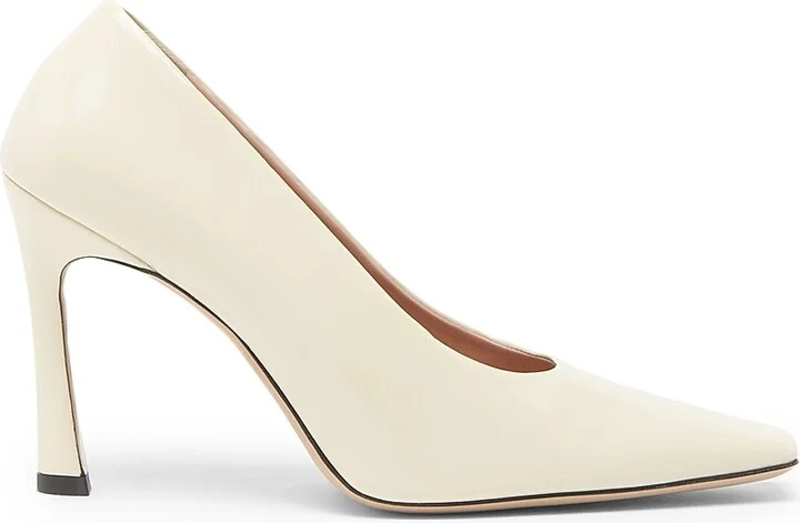 Women's Juno 95MM Square-Toe Pumps - White - Size 7