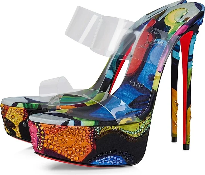 Women's Just Nothing 150MM Alta Flower Strass Sandals - Size 5 - Image 2