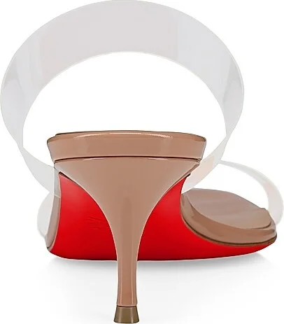 Women's Just Nothing 55MM Leather Sandal Heels - Blush - Size 4 - Image 3