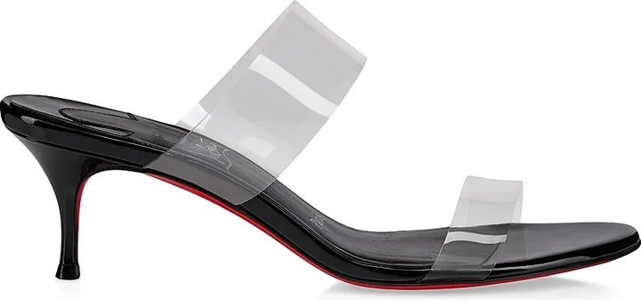 Women's Just Nothing 55MM Leather Sandal Heels - Blush - Size 4 - Image 8