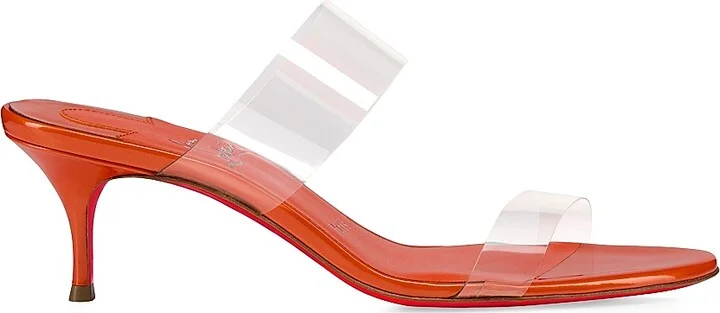 Women's Just Nothing 55MM Patent Leather Sandal Heels - Magma - Size 4