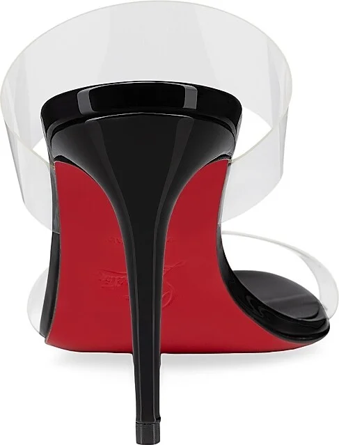 Women's Just Nothing 85MM Patent Leather Mules - Black - Size 5 - Image 3