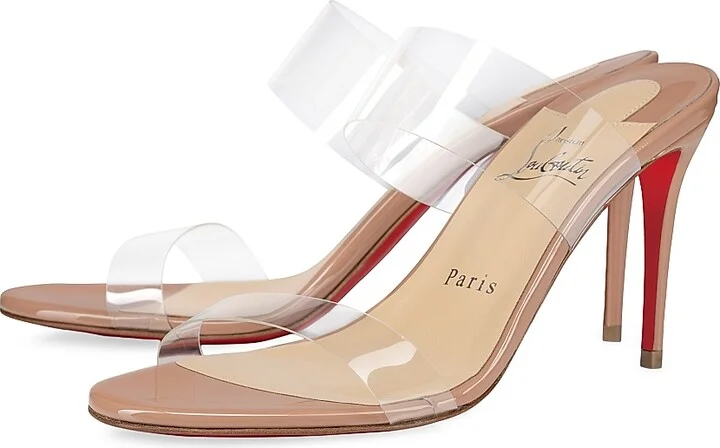 Women's Just Nothing 85MM Patent Leather Mules - Black - Size 5 - Image 5