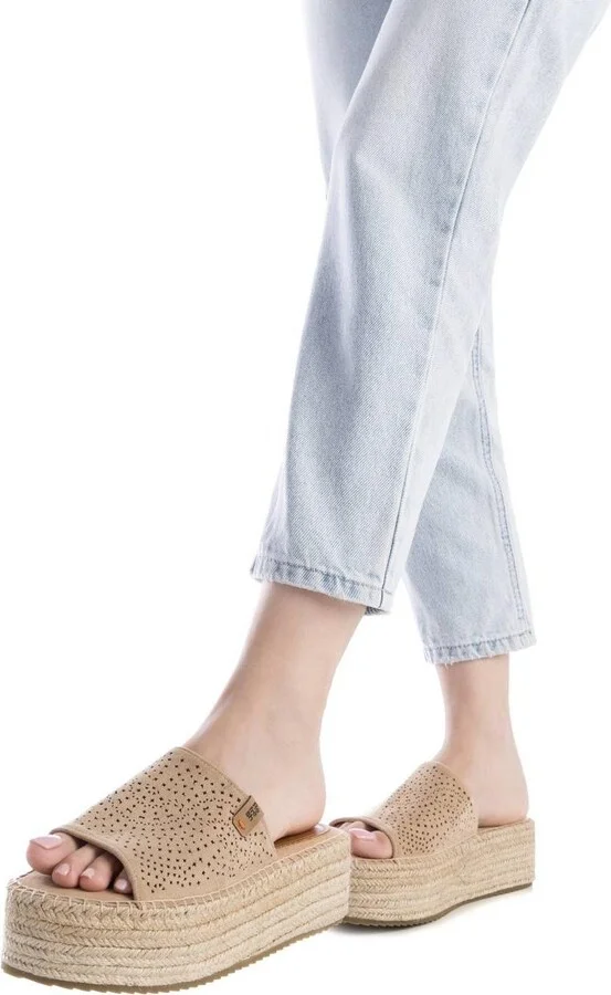 Women's Jute Wrapped Platform Sandals Refresh By Xti - Image 3