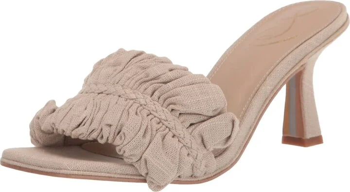Women's Kady Linen Heels In Natural Linen