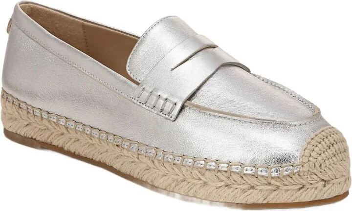 Women's Kai Espadrille Loafer In Soft Silver