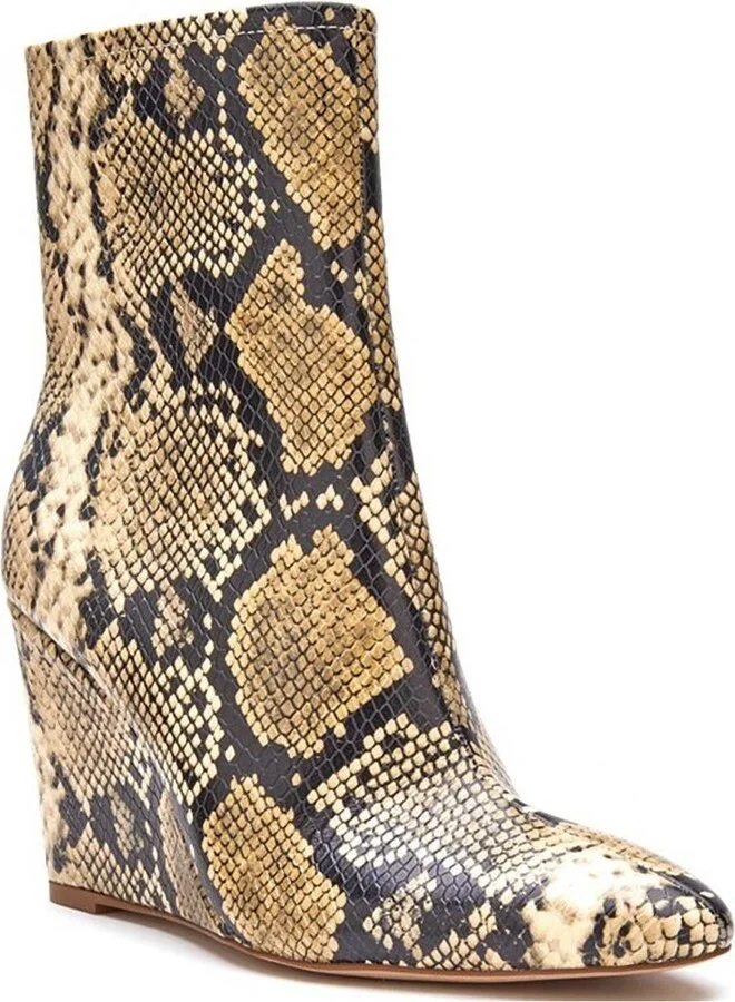 Women's Kaia Wedge Boots In Natural