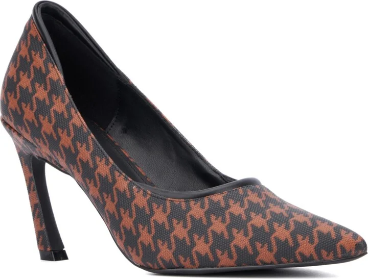 Brown Houndstooth
