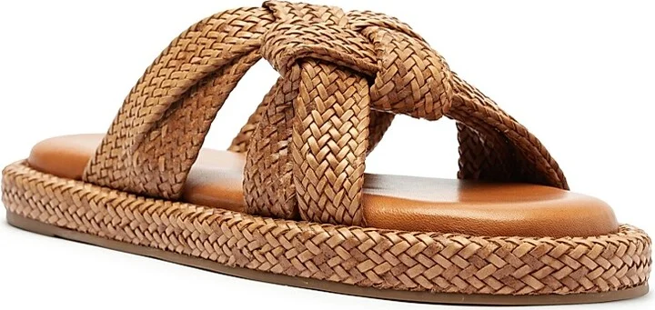 Women's Kali Braided Flat Sandals - Cuoio Brown - Size 8.5 - Image 2