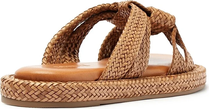 Women's Kali Braided Flat Sandals - Cuoio Brown - Size 8.5 - Image 3