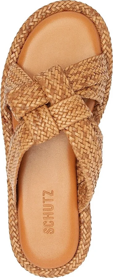 Women's Kali Braided Flat Sandals - Cuoio Brown - Size 8.5 - Image 5